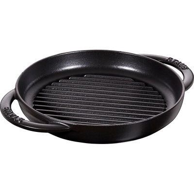 Staub litinová grilovací pánev kulatá grafitově šedá 30 cm