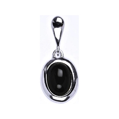 Čištín Zlatý přívěsek přírodní Onyx bílé i žluté zlato P 1355 22