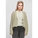 Urban Classics Dámsky krátky sveter Ladies Oversized Cardigan softsalvia