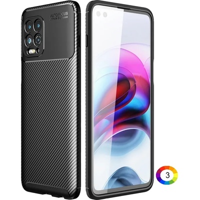 Motorola Moto Edge S / G100 Удароустойчив Carbon Fiber Калъф и Протектор