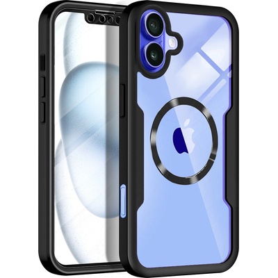 Techsuit Калъф за iPhone 16 + калъф - ColorVerse 360 MagSafe MagSafe Series - черен