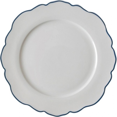 Laura Ashley dekorativní mělký talíř BP Irregular blue 24,5 cm