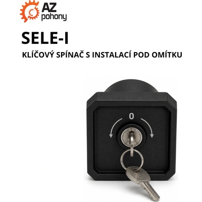 SELE-I - klíčový spínač s instalací pod omítku
