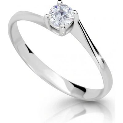 Cutie Jewellery prsteň z bieleho zlata so zirkónom Z6896 1957 10 X 2