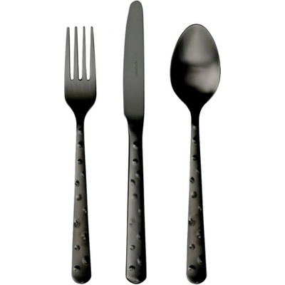 Herdmar Прибори за хранене STRUZZO- 24 части - черен мат (Herdmar 234-3024-0517-200-0000)