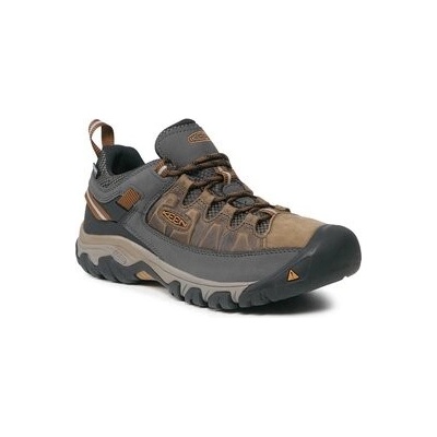 Keen Targhee III Wp M nízké nepromokavé kožené black olive golden