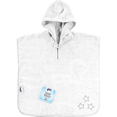 BIO bavlněné froté pončo XKKO Organic White Stars