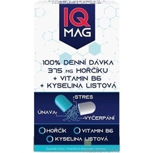 IQ Mag hořčík 375 mg + B6 + kys.listová 60 tabliet