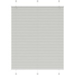 vidaXL Плисирана щора Светло сиво 105x100 cm Ширина на плата 104, 4 cm (4015331)