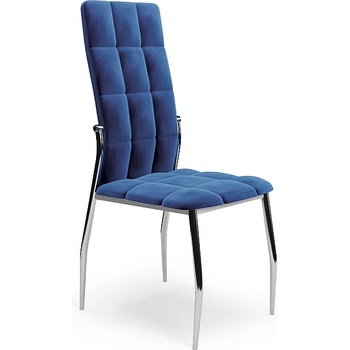 Halmar Кадифен трапезен стол k416 тъмносин