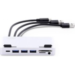LMP Мултифункционален хъб за свързване на допълнителна периферия за iMac с USB-C - LMP Attach Dock Pro (сребрист) (18637)