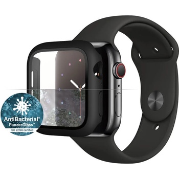 Image 1 of PanzerGlass Стъклен протектор PanzerGlass - AntiBact, Apple Watch 4/5/6/SE, 44 mm, черен (5711724036415)