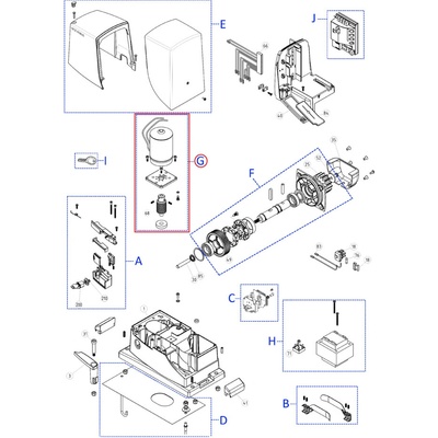 SPMTG10100 kit motora pre RB500HS