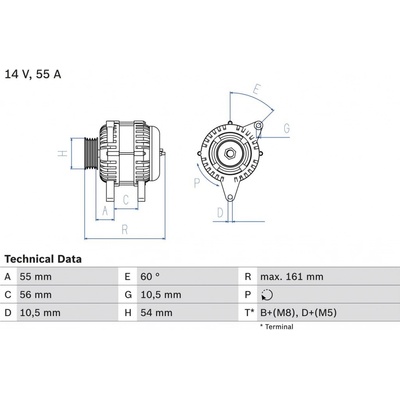 Generátor BOSCH 0 986 041 820 (0986041820)