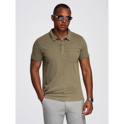 Ombre polo t-shirt with decorative buttons