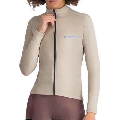 Sportful Дамска фланелка с дълъг ръкав за колоездене Sportful Women's Supergiara Wool Jersey Cycling jersey - Sand - размер XL (156-2668-0215)