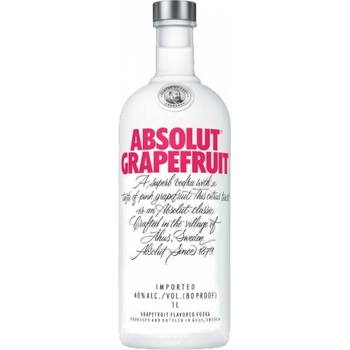 Absolut Grapefruit 40% 1 l (holá láhev)