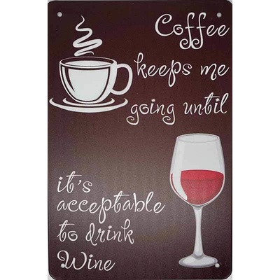 Ceduľa Coffe and Wine
