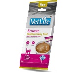 Farmina VET LIFE CAT Struvite Creamy Treat with Chicken & Tuna котки над 1 г. срещу образуване на струвитни уролити - лечебни кремообразни лакомства с пилешко и риба тон - 4 сашета х 15гр