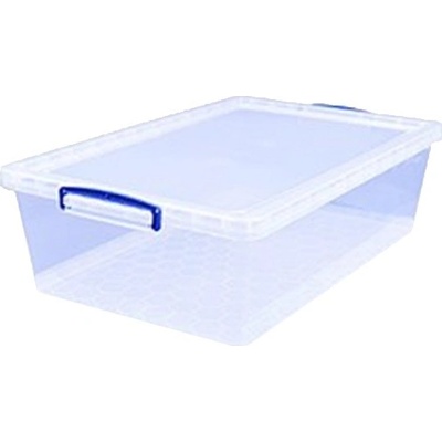 Really useful Products Ltd. Plastový úložný box 43 l s víkem transparentní