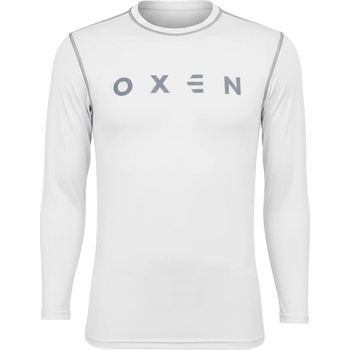 OXEN Фланелка с дълъг ръкав OXEN Men's Long Sleeve Baselayer Top - White