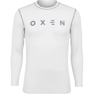 OXEN Фланелка с дълъг ръкав OXEN Men's Long Sleeve Baselayer Top - White