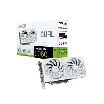 ASUS GeForce RTX 5060 Dual OC White 8GB GDDR7 128bit (DUAL-RTX5060-O8G-WHITE/90YV0N15-M0NA00)