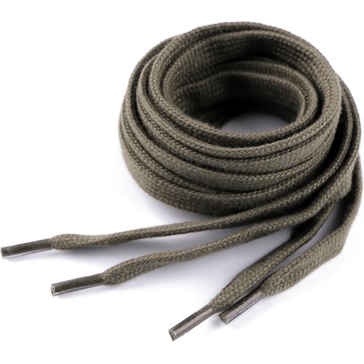 Prima-obchod Bavlněné tkaničky do bot / tenisek / mikin délka 130 cm, barva 7 (6702) zelená khaki