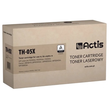 Compatible Тонер Actis TH-05X (заместител за HP 05X CE505X, Canon CRG-719H, стандартен, 6500 страници, черен) (TH-05X)