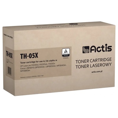 Compatible Тонер Actis TH-05X (заместител за HP 05X CE505X, Canon CRG-719H, стандартен, 6500 страници, черен) (TH-05X)