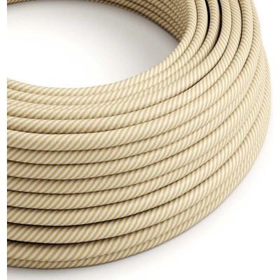 Creative Cables EMR53 2x0,75mm² krémová a oříšková 1 m