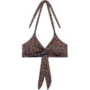 DEDICATED Дамско бикини горнище DEDICATED Women's Bikini Top Gullholma Bikini top - Leopard Light Brown (150-5210-0613)