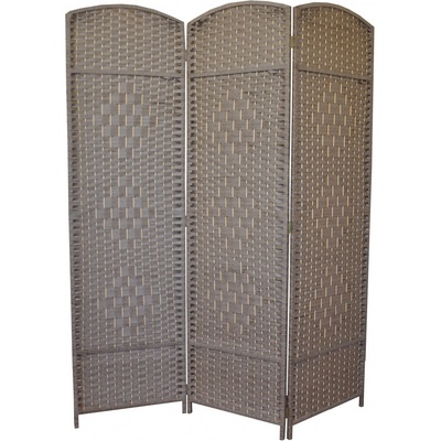 Axin Trading Paravan provázkový třídílný světle šedá