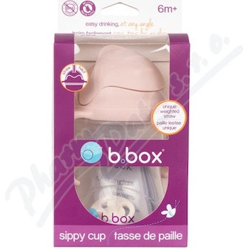 b.box hrneček s brčkem Gelato růžový 240 ml