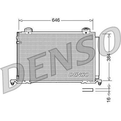 Kondenzátor klimatizace DENSO DCN50026