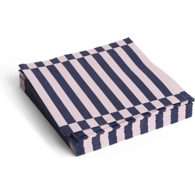 Hay Pattern Хартиени салфетки, 40 x 40 см, светлорозово-сини райета, 20 бр (AE732-E140-AP94)