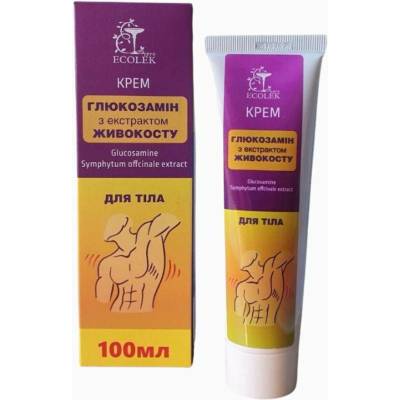 Ecolek tělový krém s glukosaminem a extraktem z kostivalu 100 ml