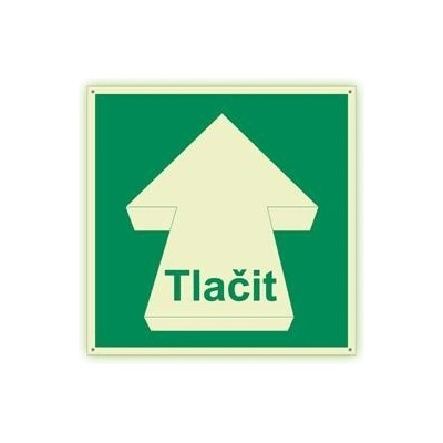 Tlačit - fotoluminiscenční tabulka s dírkami, plast 2 mm 200x200 mm