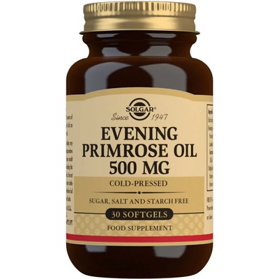 Solgar Хранителна добавка масло от Вечерна иглика 500 мг , Solgar Evening Primrose Oil 500mg 30 Softgels