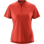 Gonso Дамска фланелка с къс ръкав за колоездене Gonso Women's Sitivo Jersey Blue Cycling jersey - Paprika Flame - размер 42 (EU) (156-2900-0215)