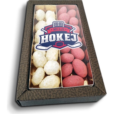 Sablio Mandle v čokoládě Miluju hokej 2 x 80 g