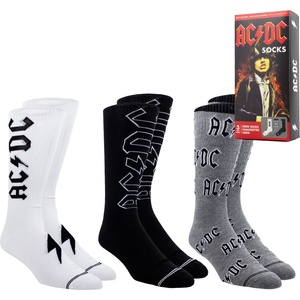 Perri´s socks чорапи комплект от 3 чифта - подаръчна кутия ac/dc - perri´s socks - acd370-087-o-m