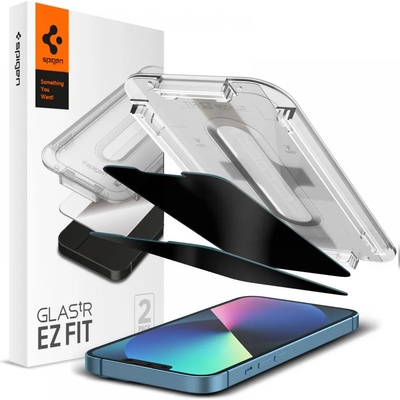 Spigen Протектор за iPhone 13 Pro Max / iPhone 14 Plus (комплект 2) - Spigen Glas. tR EZ FIT Privacy - Прозрачен