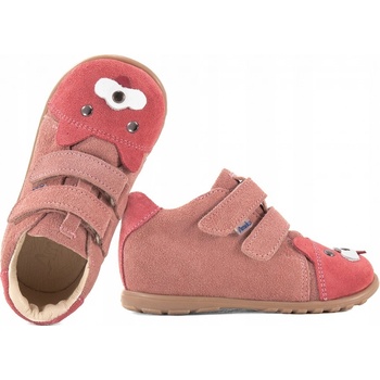Ameko A19-Tedi dívčí polobotky kůže růžová