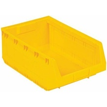 Manutan Plastový box Expert 19 x 30,3 x 48,5 cm, žltý