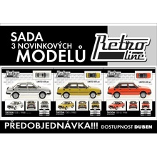 Škoda 120 LS 125 L 130 L sada 3 modelů 1:43