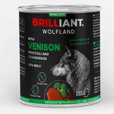 Brilliant Wolfland Venison with Broccoli and Cranberries 800 g