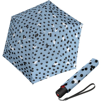 Knirps U.200 Duomatic rainyday ice elegantní dámský plně automatický deštník modrý