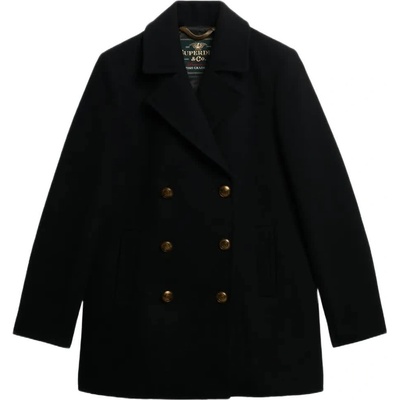 SUPERDRY Палто Superdry Double Breasted Pea coat - Black (Black)