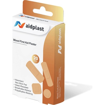Aidplast rôznych tvarov, 20 ks